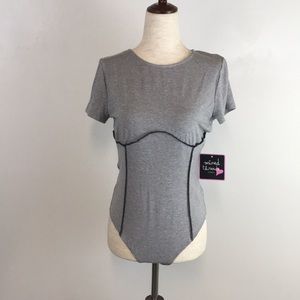 Mixed Threads Gray Bodysuit - XL